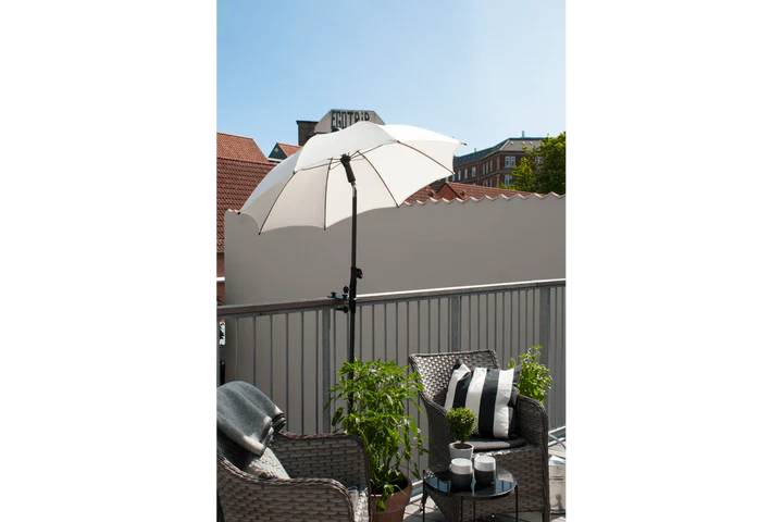 HSGOODS - Ellen balcony parasol with tilt Ø130 cm